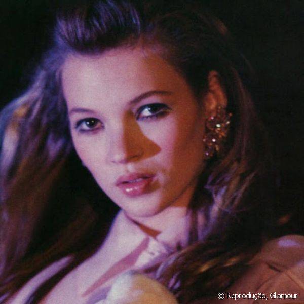 No início da carreira, em 1992, Kate fotografou para a Glamour francesa com uma make de menina que incluia tons de rosa e gloss nos lábios
